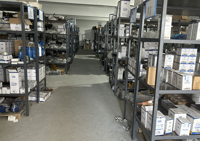 Extensive Spare Parts Stock